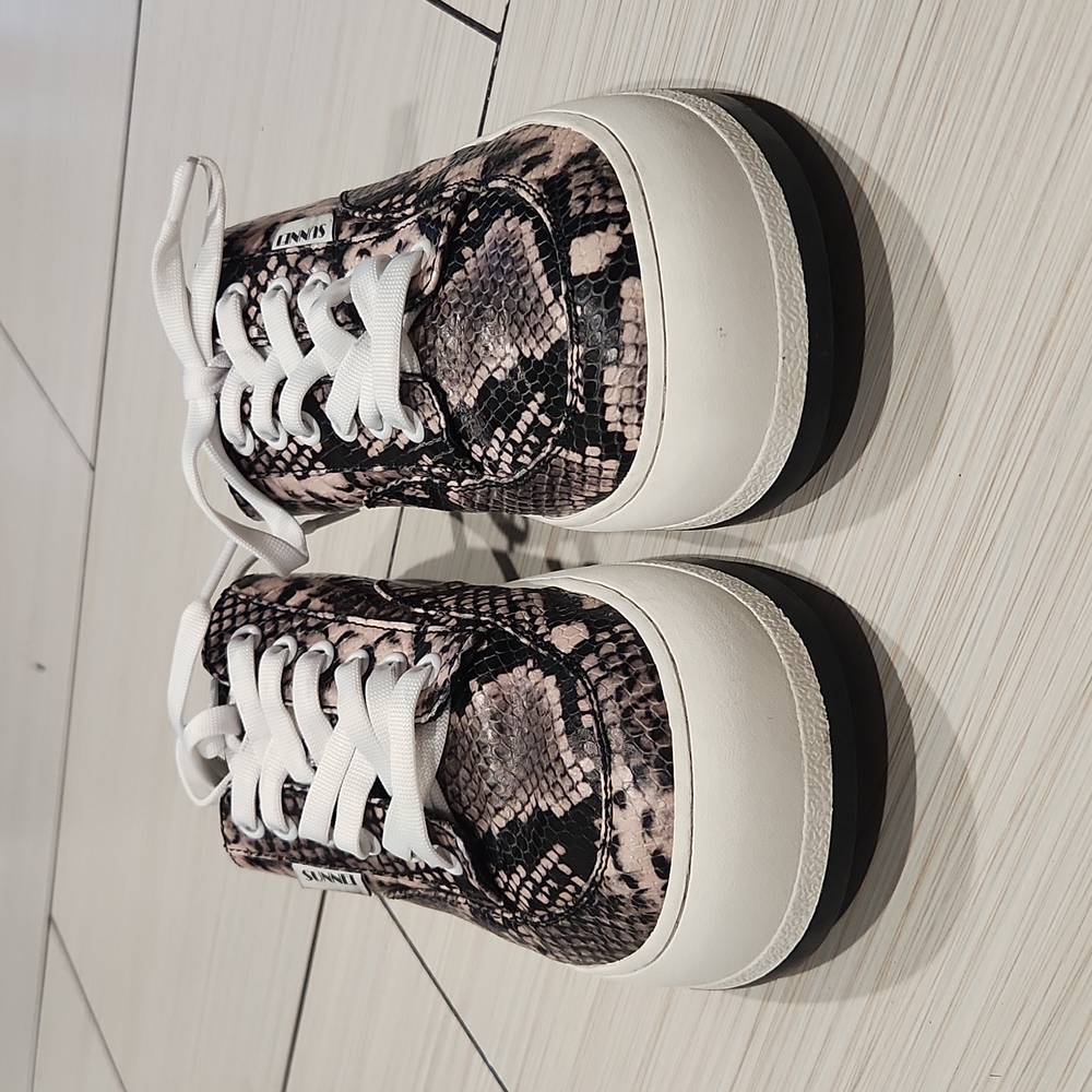 Sunnei Dreamy Python Embossed Leather Slip On Mul… - image 5